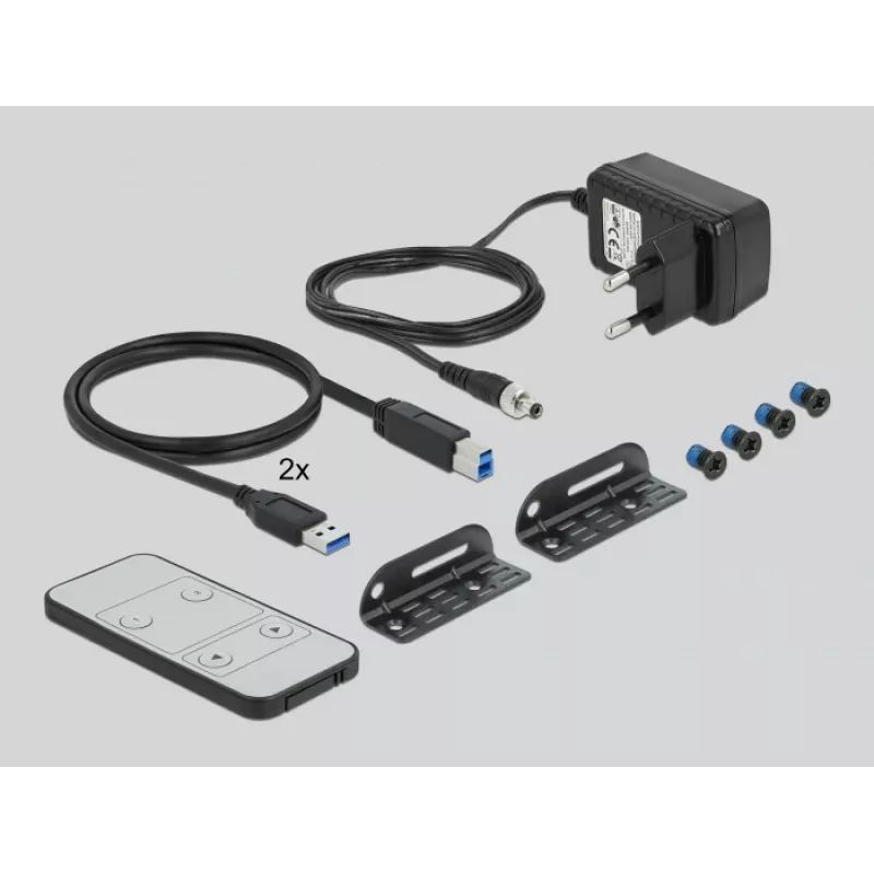 DELOCK DisplayPort 1.4 KVM Switch 8K 30Hz USB 3.0 + Audio