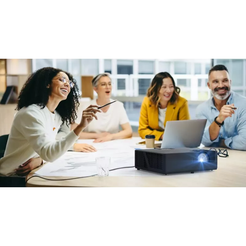 Optoma ZU607TST Kurzdistanz-Laserprojektor, DLP, WUXGA 1920x1200, 6000 ANSI-Lumen, Schwarz