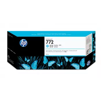 HP 772 300-ml Hell-Cyan DesignJet Tintenpatrone, HP Designjet Z5200 PostScript-Drucker, Thermotintenstrahldruck, Cyan, Singapur, 283 mm, 41 mm