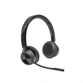 HP Poly Savi 7420 Office Stereo DECT 1880-1900 MHz Headset, kabellos, Büro/Callcenter, 20 - 20000 Hz, 160 g, Headset, Schwarz