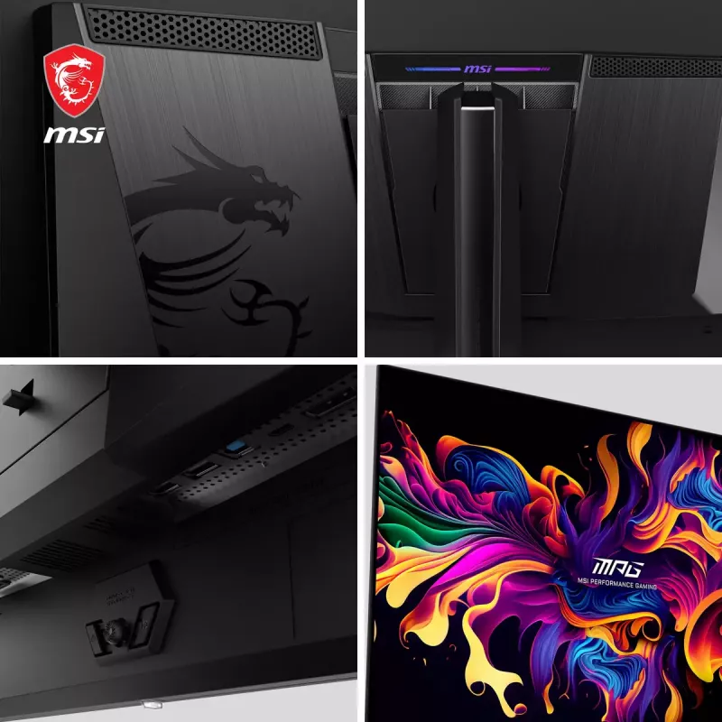 MSI MPG 321URXDE QD-OLED Computer Monitor 80 cm (31,5 Zoll) 3840 x 2160 Pixel 4K Ultra HD Schwarz