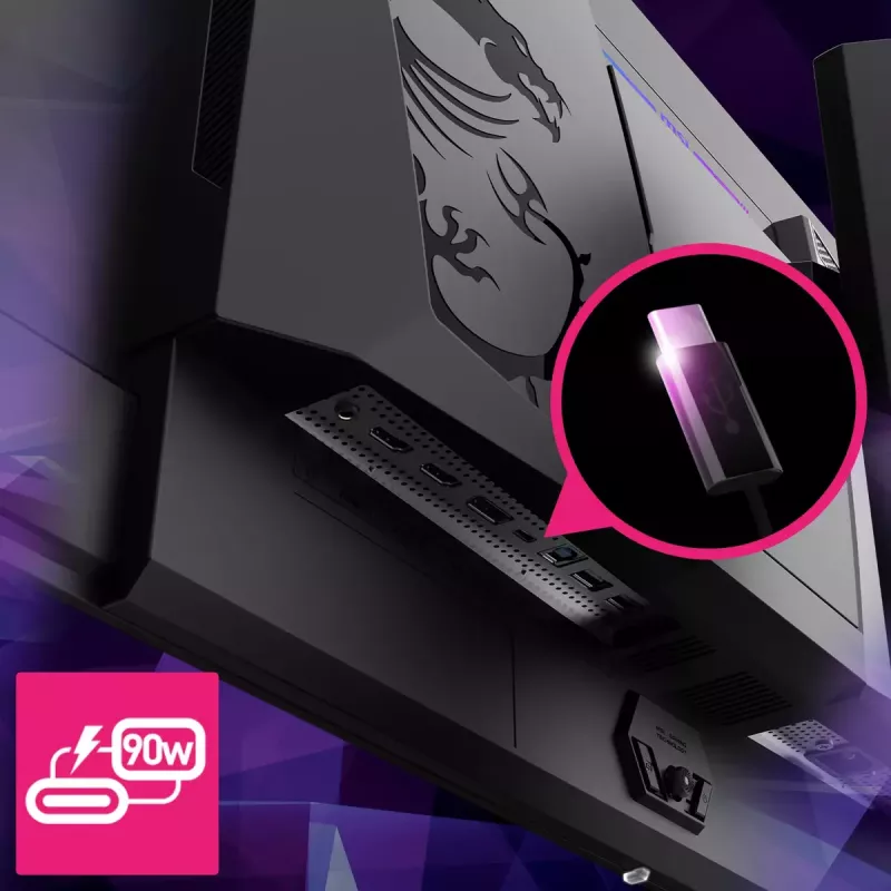 MSI MPG 321URXDE QD-OLED Computer Monitor 80 cm (31,5 Zoll) 3840 x 2160 Pixel 4K Ultra HD Schwarz