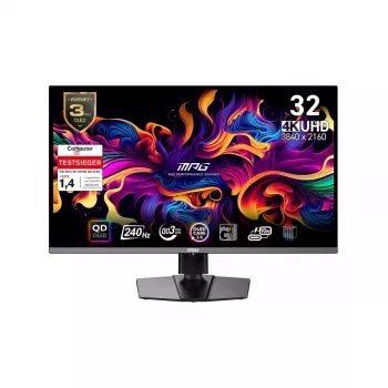 MSI MPG 321URXDE QD-OLED Computer Monitor 80 cm (31,5 Zoll) 3840 x 2160 Pixel 4K Ultra HD Schwarz