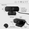 HP 435 FHD Webcam, 2 MP, 1920 x 1080 Pixel, Full HD, 30 fps, UVC 1.1, Auto