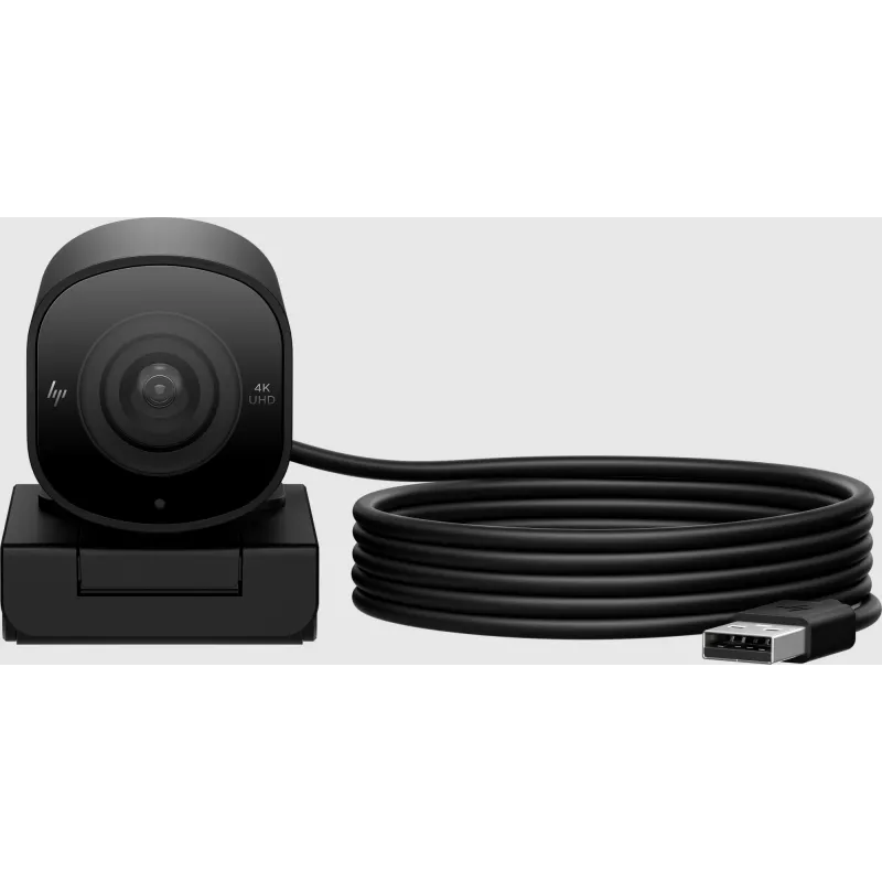 HP 965 4K Streaming Webcam, 8 MP, 3840 x 2160 Pixel, Full HD, 60 fps, 1280x720@30fps, 1280x720@60fps, 1920x1080@30fps, 1920x1080@60fps, 3840x2160@30fps, USB