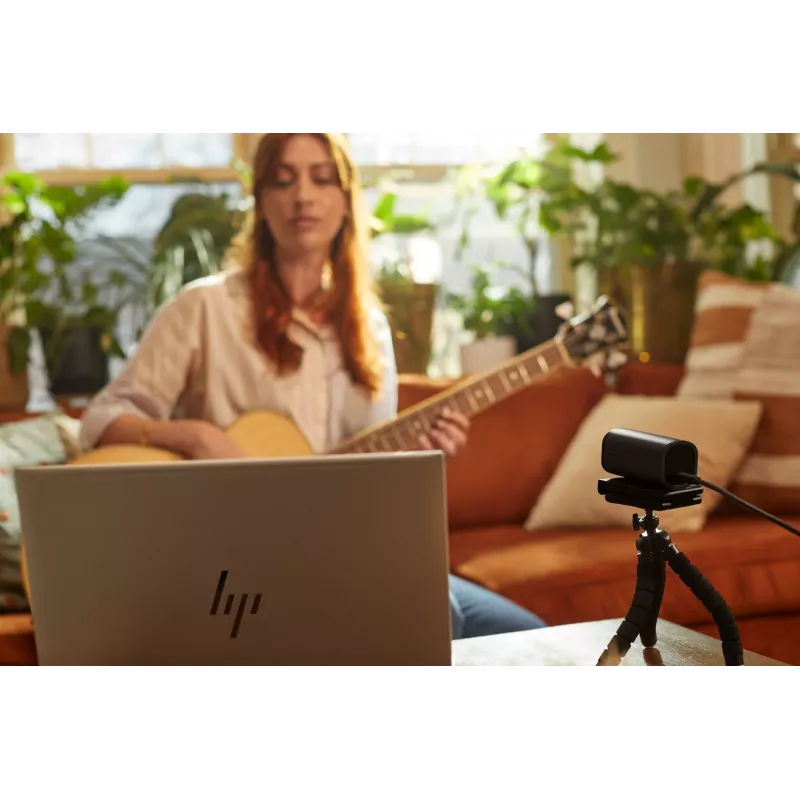 HP 965 4K Streaming Webcam, 8 MP, 3840 x 2160 Pixel, Full HD, 60 fps, 1280x720@30fps, 1280x720@60fps, 1920x1080@30fps, 1920x1080@60fps, 3840x2160@30fps, USB