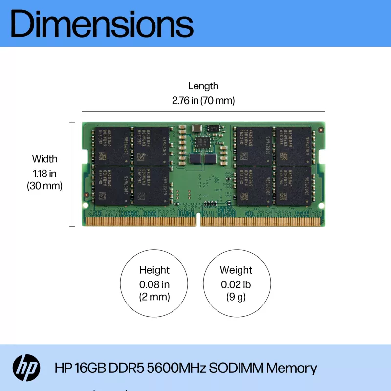 Speichermodul HP 16GB DDR5 5600 SODIMM 1 x 16 GB 5600 MHz