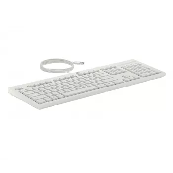 HP 225 Kabelgebundenes Maus- und Tastatur-Set, Vollgröße (100%), kabelgebunden, USB, Weiß, Maus enthalten