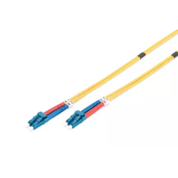 DIGITUS Glasfaser-Patchkabel, LC auf LC OS2, Singlemode 09/125 µ, Duplex, Länge 3 m