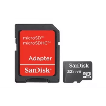 WESTERN DIGITAL SanDisk Micro SDHC Speicherkarte Klasse 4 32 GB + SD-Adapter