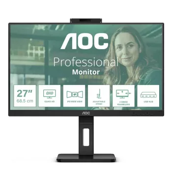 AOC Q27P3QW Computer-Monitor 68,6 cm (27 Zoll) 2560 x 1440 Pixel Quad HD Schwarz