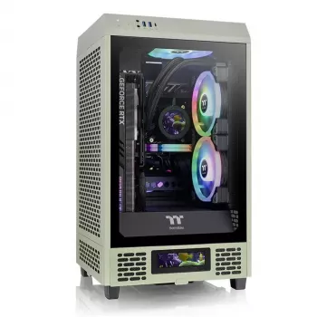 PC-Gehäuse Thermaltake Tower 200 Mini Tower Grün