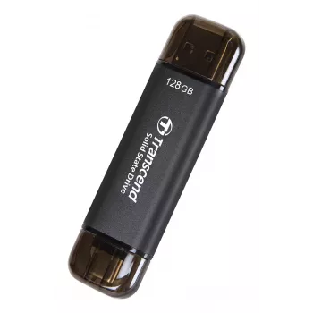 TRANSCEND Esd310c - 128GB Portable SSD - USB Type-A / USB Type-C