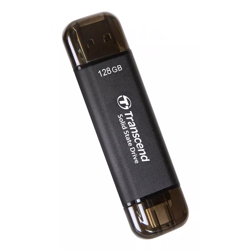 TRANSCEND Esd310c - 128GB Portable SSD - USB Type-A / USB Type-C