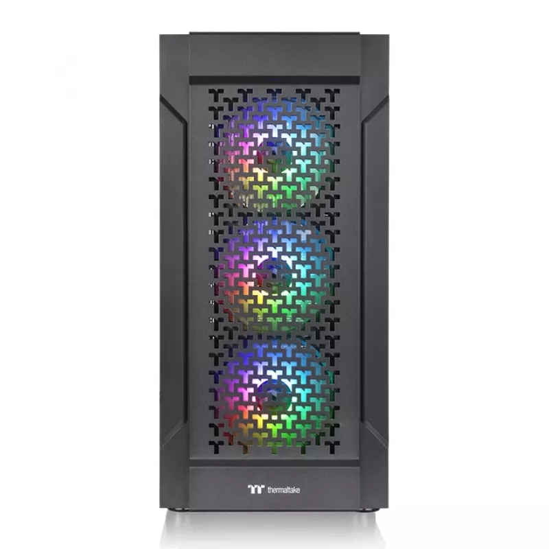 THERMALTAKE Chassis Mid Tower - Versa T27 TG ARGB - Schwarz
