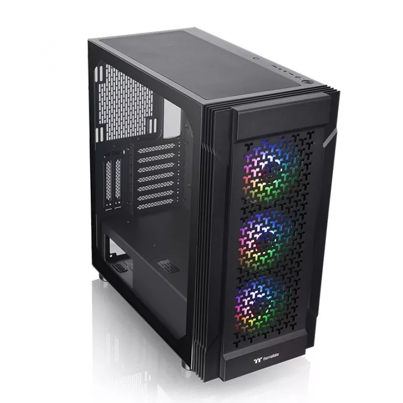 THERMALTAKE Chassis Mid Tower - Versa T27 TG ARGB - Schwarz