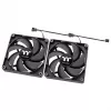 THERMALTAKE PC-Lüfter - CT120 - 12 cm - Schwarz - 2er-Pack