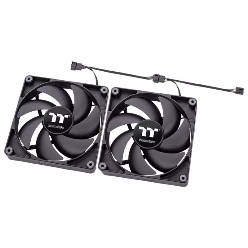 THERMALTAKE PC-Lüfter - CT120 - 12 cm - Schwarz - 2er-Pack
