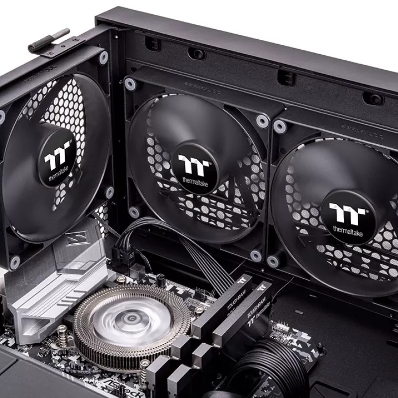 THERMALTAKE PC-Lüfter - CT120 - 12 cm - Schwarz - 2er-Pack