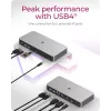 ICY BOX 10-in-1 USB4 Type-C DockingStation mit dualem Videoausgang