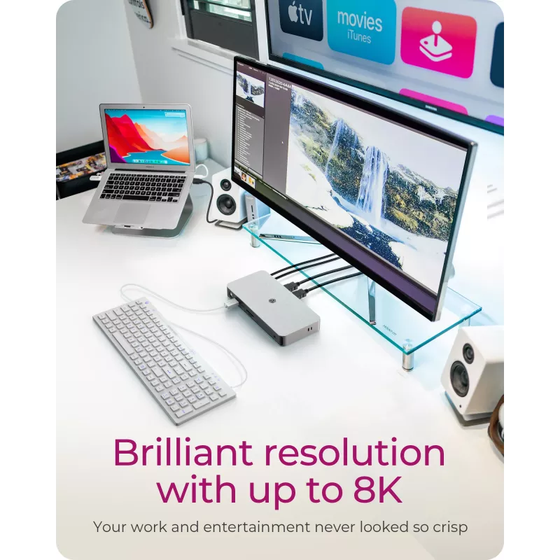 ICY BOX 10-in-1 USB4 Type-C DockingStation mit dualem Videoausgang