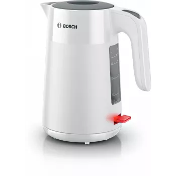 Bosch TWK2M161 Wasserkocher, 1,7 l, 2400 W, weiß, Kunststoffgehäuse, 360°-Basis