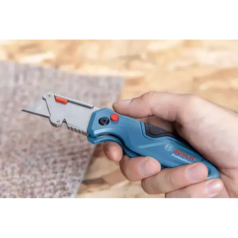 Bosch 1 600 A02 7M4 Universalmesser Blau, Edelstahl Klappmessermesser