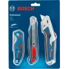 Bosch 1 600 A02 7M4 Universalmesser Blau, Edelstahl Klappmessermesser