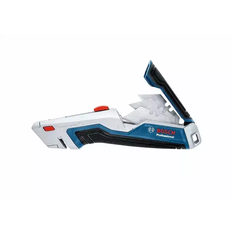 Bosch 1 600 A02 7M4 Universalmesser Blau, Edelstahl Klappmessermesser