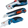 Bosch 1 600 A02 7M4 Universalmesser Blau, Edelstahl Klappmessermesser