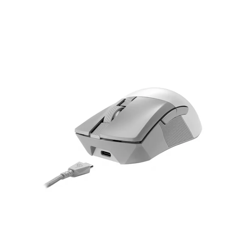 ASUS ROG Gladius III Wireless Aimpoint White Maus Gaming Rechtshänder RF Wireless + Bluetooth + USB Typ-A Optisch 36000 DPI