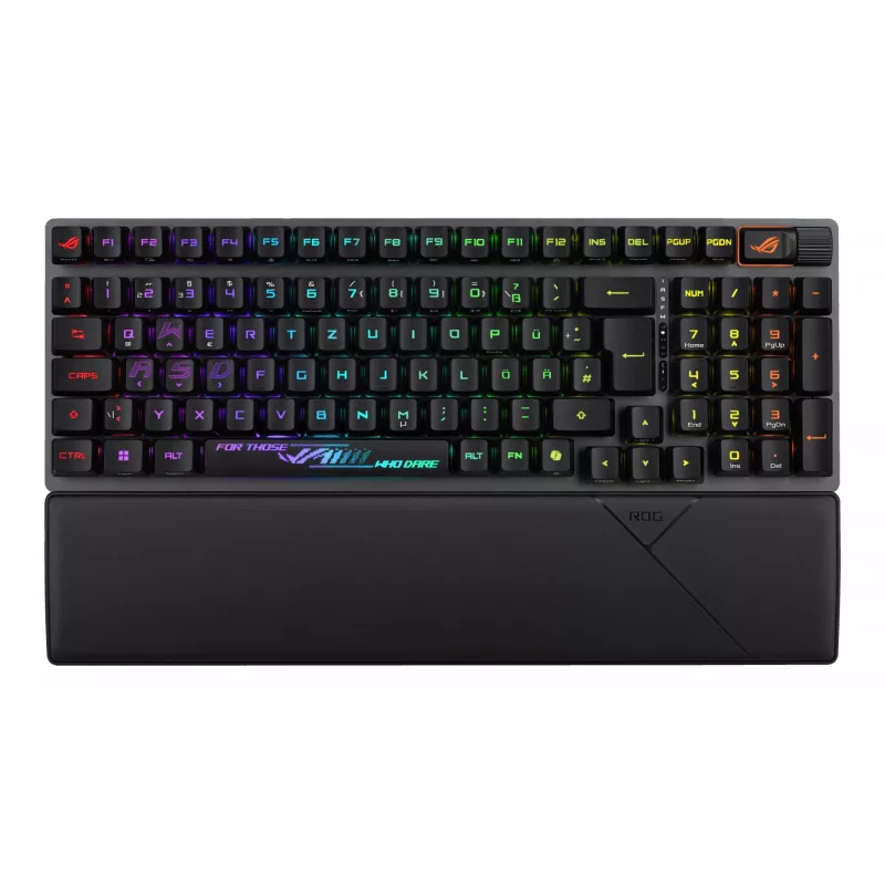 ASUS ROG Strix Scope II 96 RX Wireless Gaming-Tastatur USB + RF Wireless + Bluetooth Schwarz