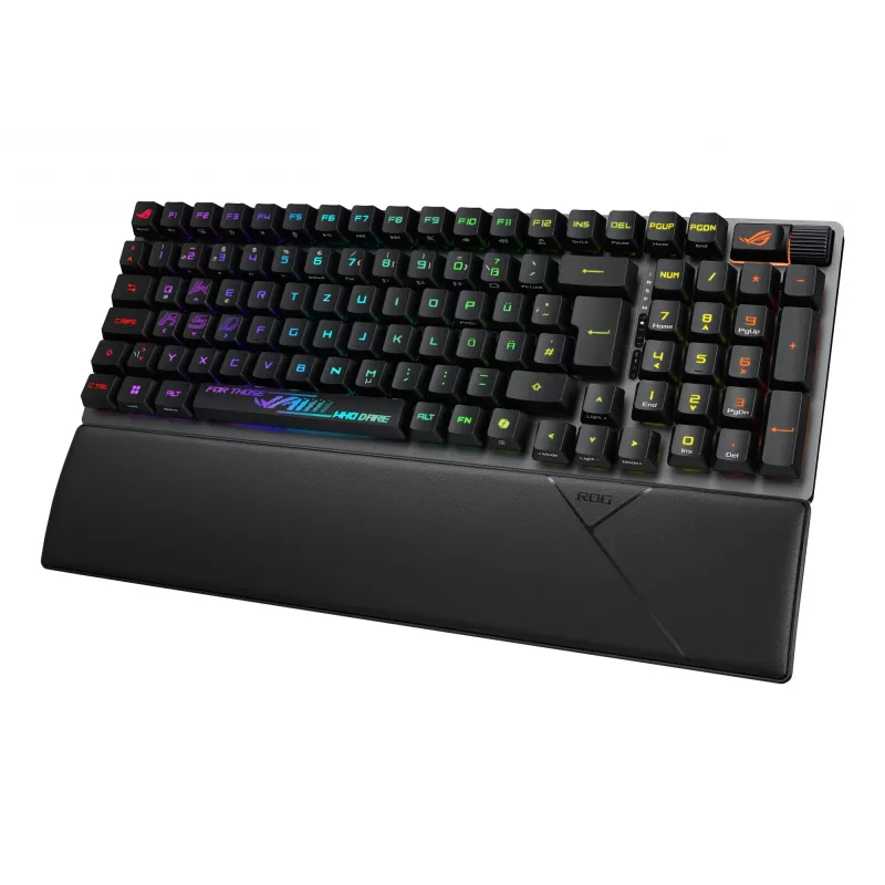 ASUS ROG Strix Scope II 96 RX Wireless Gaming-Tastatur USB + RF Wireless + Bluetooth Schwarz
