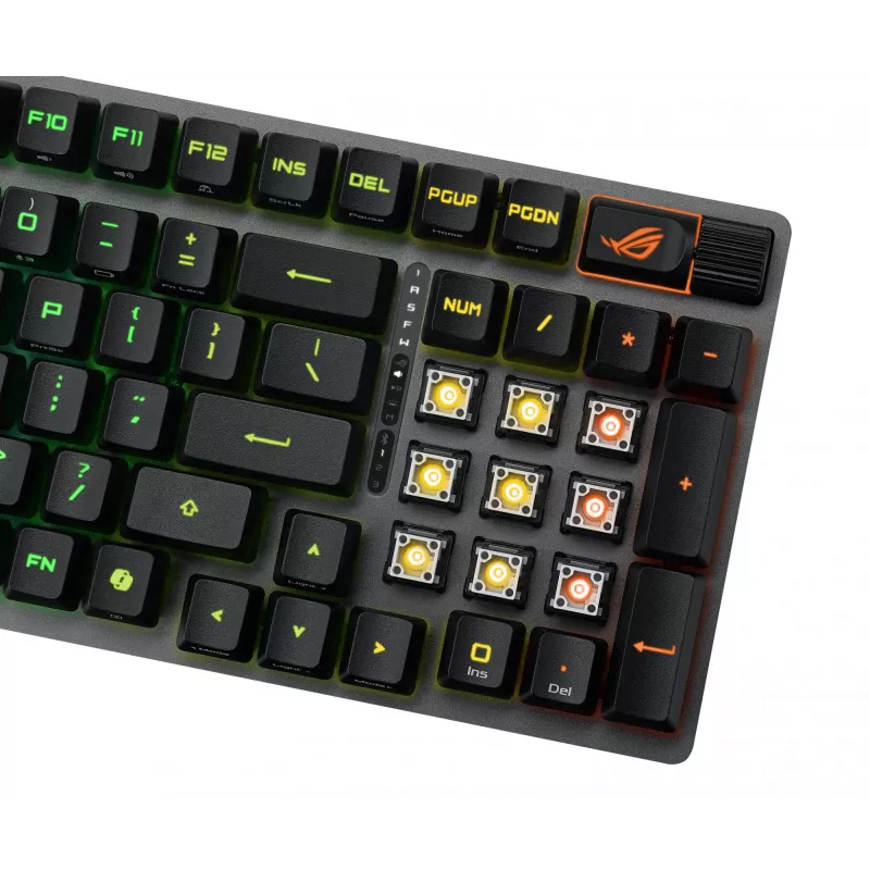ASUS ROG Strix Scope II 96 RX Wireless Gaming-Tastatur USB + RF Wireless + Bluetooth Schwarz