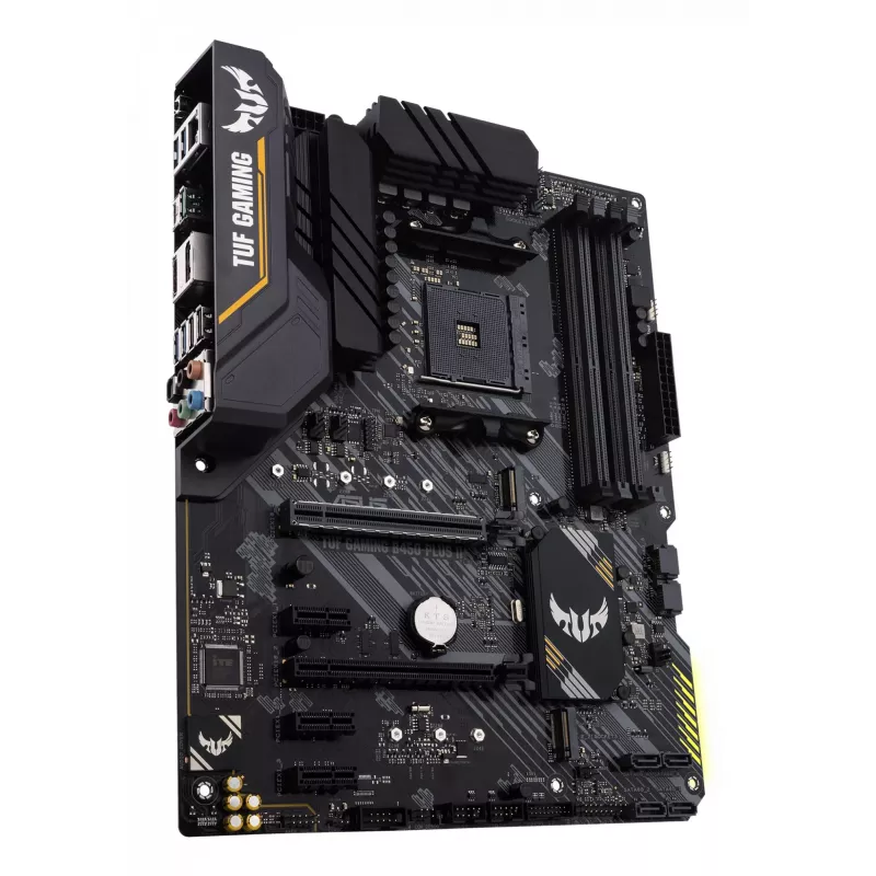 Motherboard ASUS TUF GAMING B450-PLUS II ATX, AMD B450, Sockel AM4, 4×DIMM DDR4, 128GB, 1×M.2, 6×SATA, HDMI 2.0b, DP1.2, Gigabit LAN