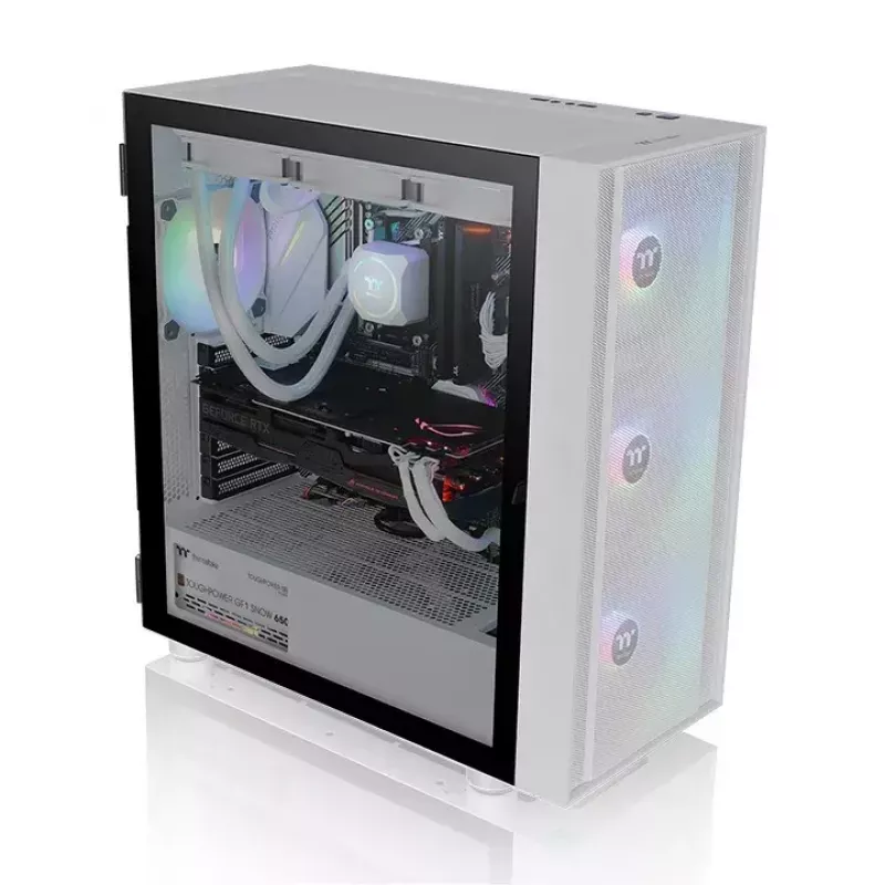 PC-Gehäuse Thermaltake H570 TG ARGB Midi Tower Weiß