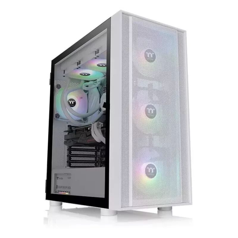 PC-Gehäuse Thermaltake H570 TG ARGB Midi Tower Weiß