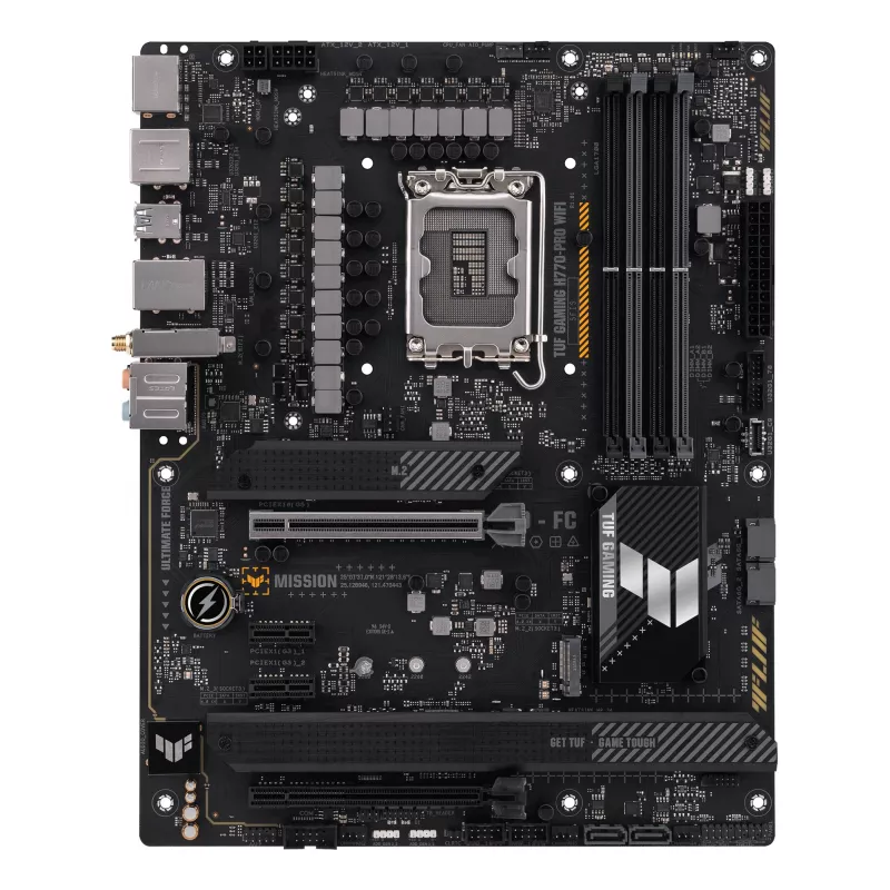 Motherboard ASUS TUF GAMING H770-PRO WIFI — Intel H770, LGA 1700, ATX, DDR5, 4x DIMM, 128GB, Wi‑Fi 6, 2.5Gb LAN, 4x M.2