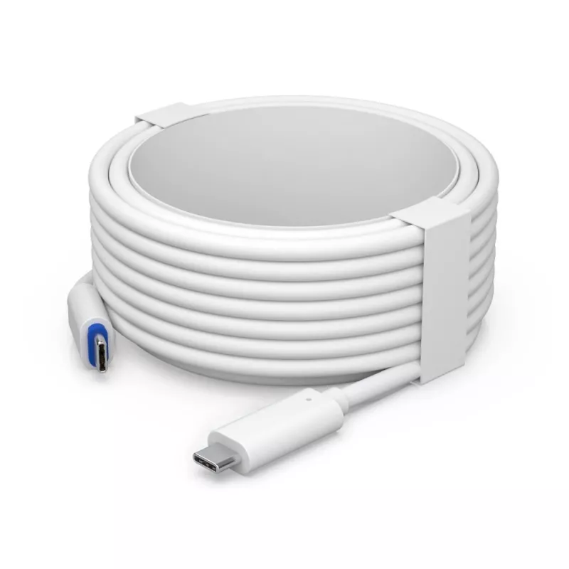 PoE-Adapter UBIQUITI UACC-ADAPTER-POE-USBC — 48V Eingang, 5V 0,25A Ausgang, kompakt 30,4×30,4×95mm, weiß