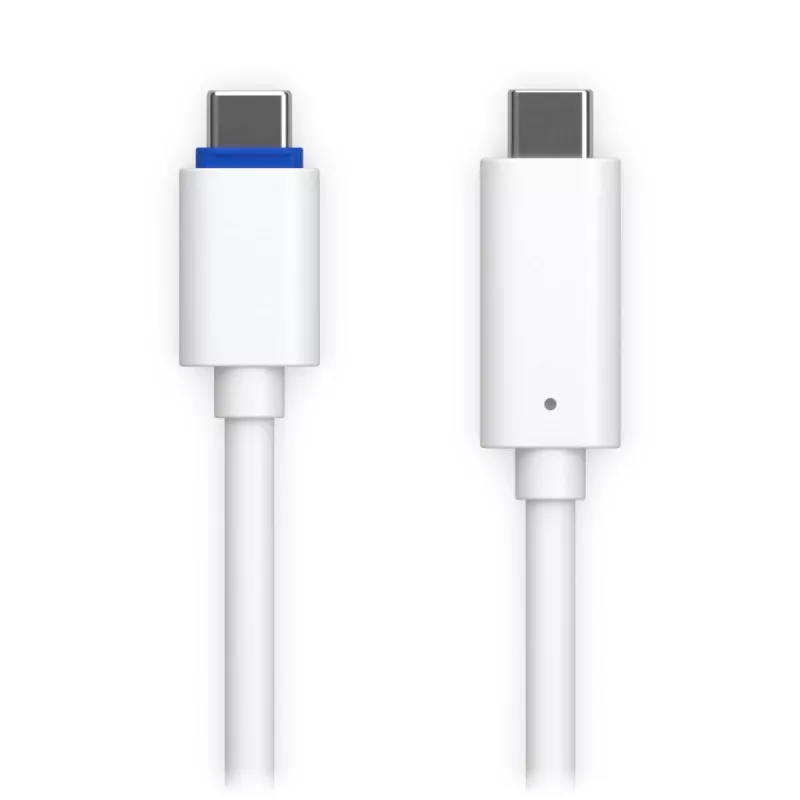 PoE-Adapter UBIQUITI UACC-ADAPTER-POE-USBC — 48V Eingang, 5V 0,25A Ausgang, kompakt 30,4×30,4×95mm, weiß