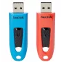 WESTERN DIGITAL SanDisk Cruzer Ultra – 64 GB USB-Stick – USB 3.0 – Rot – Doppelpack