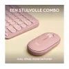 Logitech Pebble 2 Combo Wireless Keyboard Mouse Pink QWERTY