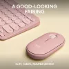Logitech Pebble 2 Combo Wireless Keyboard Mouse Pink QWERTY