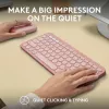 Logitech Pebble 2 Combo Wireless Keyboard Mouse Pink QWERTY