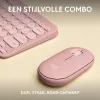 Logitech Pebble 2 Combo Wireless Keyboard Mouse Pink QWERTY