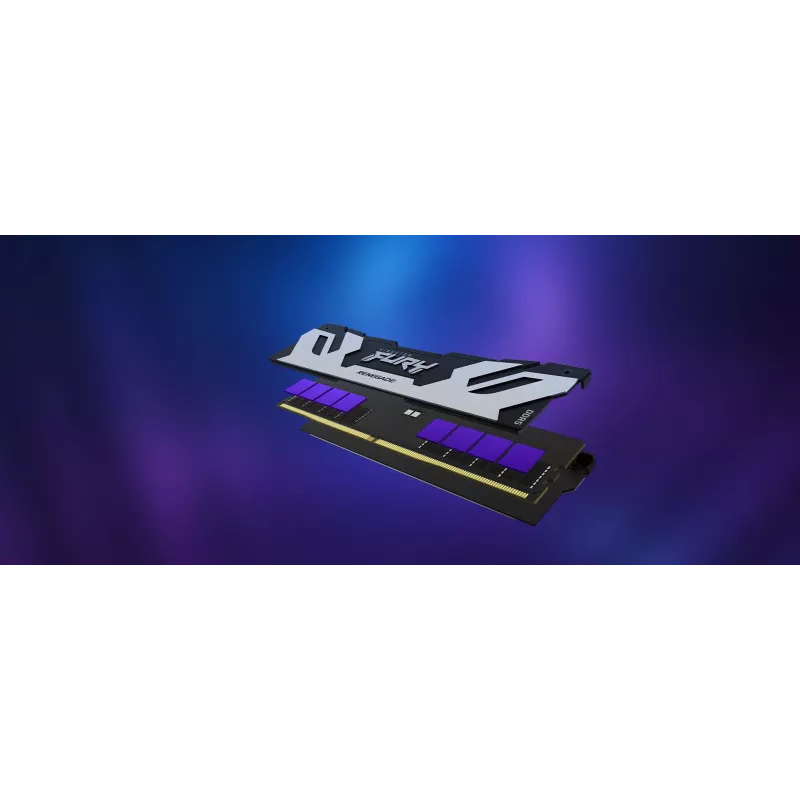 Kingston Technology FURY 96GB 6400MT/s DDR5 CL32 DIMM (Kit of 2) Renegade Silver XMP