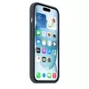 Cover Apple iPhone 15 Silicone Hülle mit MagSafe Storm Blue