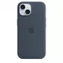 Cover Apple iPhone 15 Silicone Hülle mit MagSafe Storm Blue