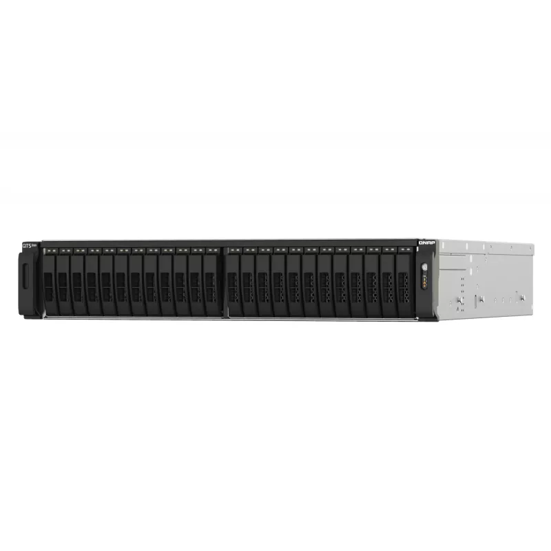 QNAP TS-h2490FU NAS Rack (2U) EPYC 7232P 64 GB DDR4 0 TB QuTS hero Schwarz, Grau