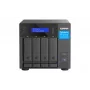 QNAP TVS-H474 NAS Tower Intel® Pentium® G7400 8 GB DDR4 0 TB QuTS hero Schwarz